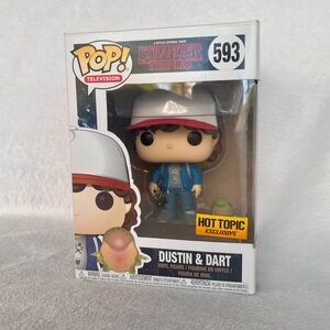 Funko Pop! Stranger Things Vinyl Figures #593 Dustin Dart Exclusive to Hot Topic